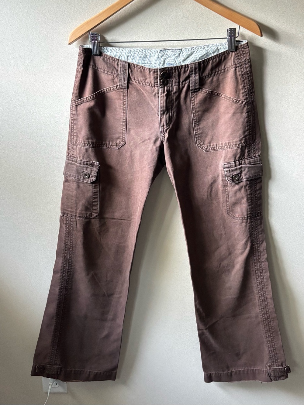 GAP Y2K Brown Bootcut Cargo Pants